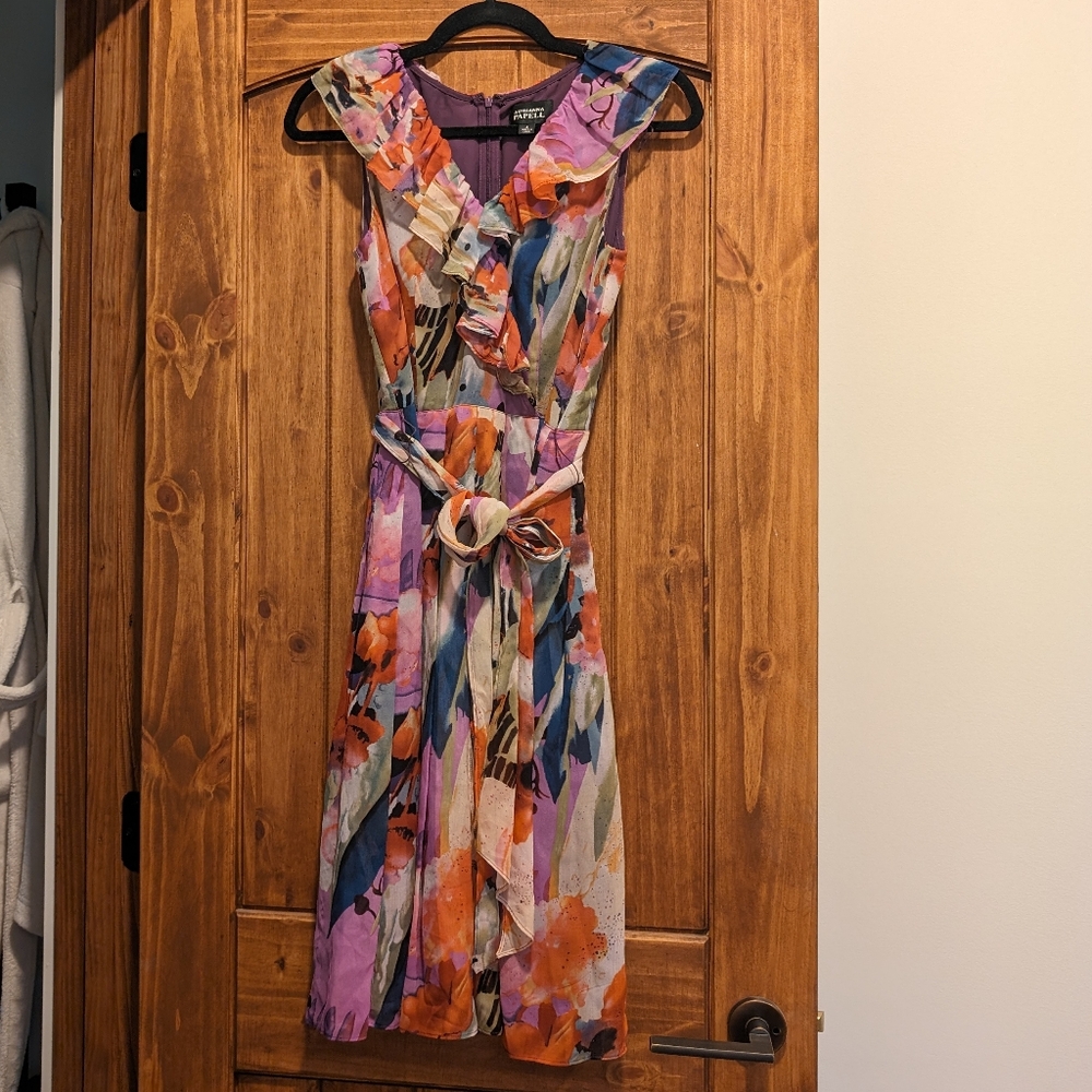 100% Silk Adrianna Papell Silk Dress